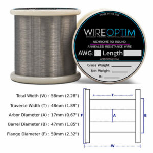 Nichrome 90 - 48 AWG - Bulk