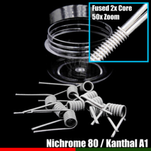 Hybrid Wire Coils - Fused 2x Core N80 / KA1 - 10 Pack