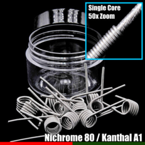 Hybrid Wire Coils - Single Core N80 / KA1 - 10 Pack