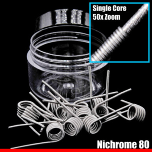 Hybrid Wire Coils - Single Core N80 / N80 - 10 Pack